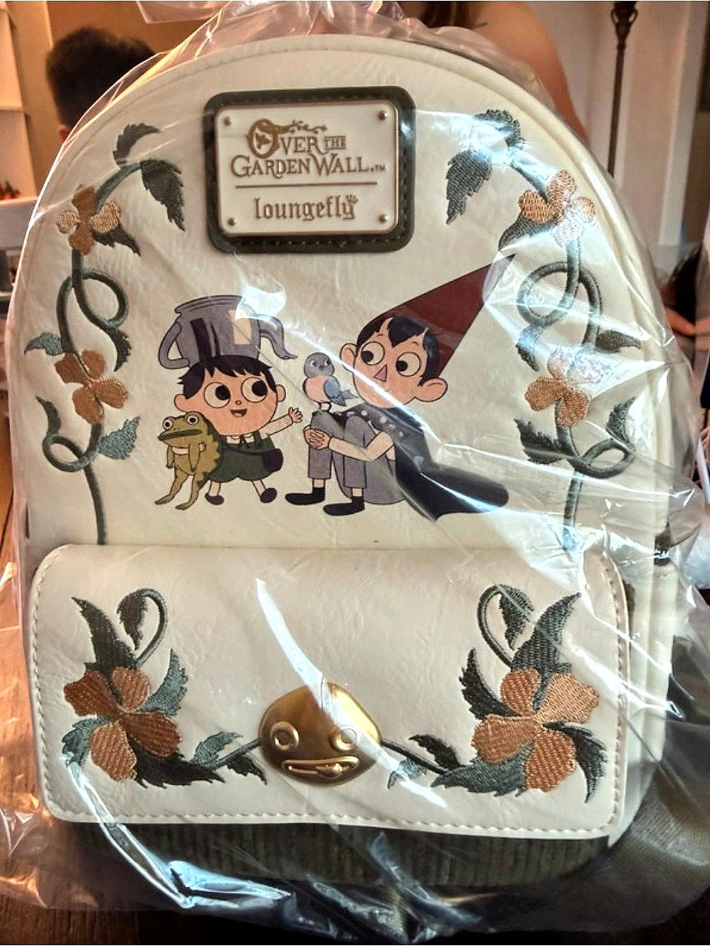 Loungefly Over the Garden Wall Pottsfield Embroidered Mini Backpack Pottsfield